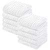 Yoofoss Muslin Baby Washcloths 100% Cotton Face Towels 10 Pack Wash Cloths For Baby 12X12In Soft And Absorbent Baby Wipes (White