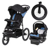 Baby Trend Expedition Zero Flat Jogger Travel System With Led Lights, Dash Blue