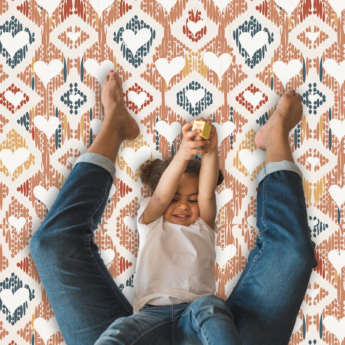 Jumpoff Jo Baby Play Mat - Large Folding Foam Play Mat For Infants, Babies, Toddlers, Waterproof, Double-Sided (70' X 59') - B