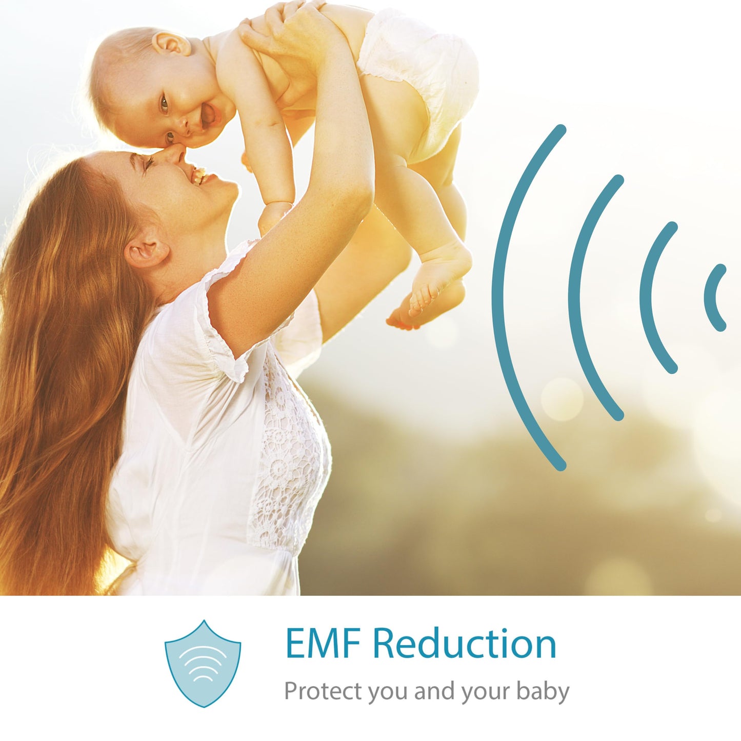 Moonybaby Split 50 Baby Monitor With 2 Cameras And Audio, No Wifi, Large Screen With Wide View, Screen Split, Auto Night Vision