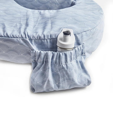 My Brest Friend Inflatable Travel Nursing Pillow For Breastfeeding, Bottlefeeding & Posture Support With Slipcover, Horizon