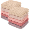 Comfy Cubs Muslin Baby Washcloths 10 Pack - Soft 6-Layer Cotton Wash Cloths For Sensitive Skin - 10'X10' Large, Gentle, Absorb