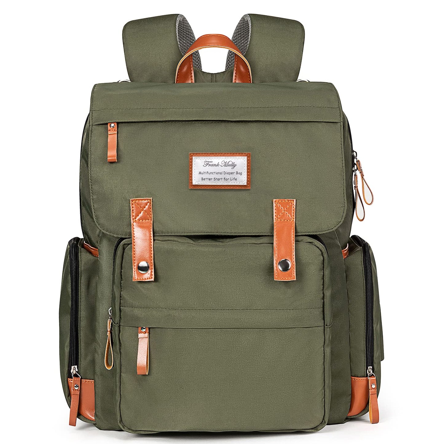 Diaper Bag Backpack Frank Mully Large Multifunction Travel Baby Bag For Mom Dad Army Green