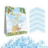 Guawubiang Winnie Pacifiers Hunt For Baby Shower Game, Mini Pacifiers Baby Shower Game Set, 50Pcs Blue Mini Pacifiers Decor, Pac