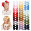 Yhxx Ylen 40Pcs 4.5 Inch Hair Bows Clips, Grosgrain Ribbon Alligator Clips Barrettes Hair Accessories For Baby Girls Infants Tod