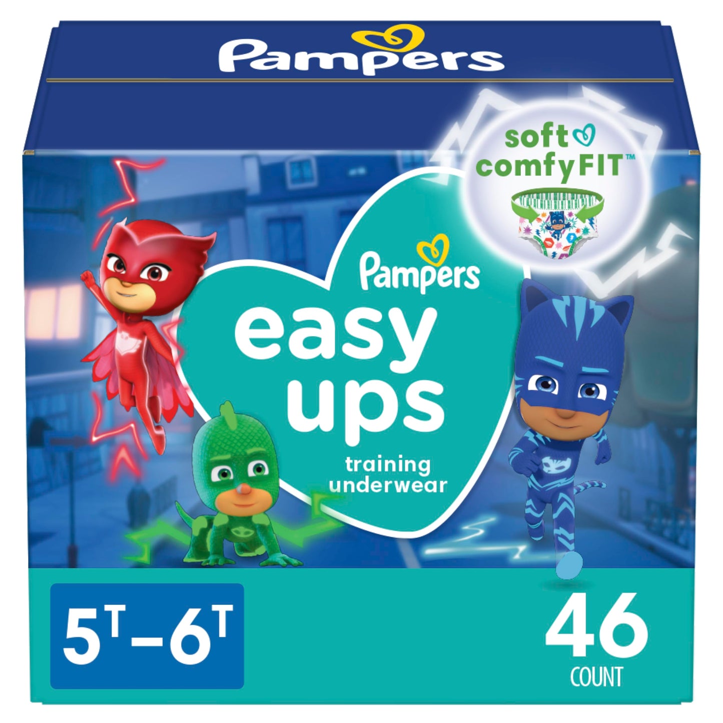 Pampers Training Pants - Easy Ups Boys & Girls Bluey - Size 5T-6T, 46 Count, Childrens Potty Underwear (Packaging May Vary)