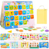 Kids Book Christmas Birthday Gifts for 3 4 5 Year Old Girls, Pre-assembled Stickers & Reusable, Activity Books for Kids Ages 3-5