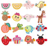 Insowni 16 Pack Embroidery Cute Fruit Animal Fully Lined Alligator Hair Clips Accessories Barrettes For Baby Girl Toddlers Infan