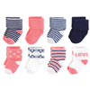 Touched By Nature Baby Boys Organic Cotton Casual Sock, Love, 6-12 Months Us