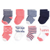 Touched By Nature Baby Organic Cotton Socks, Love, 0-6 Months