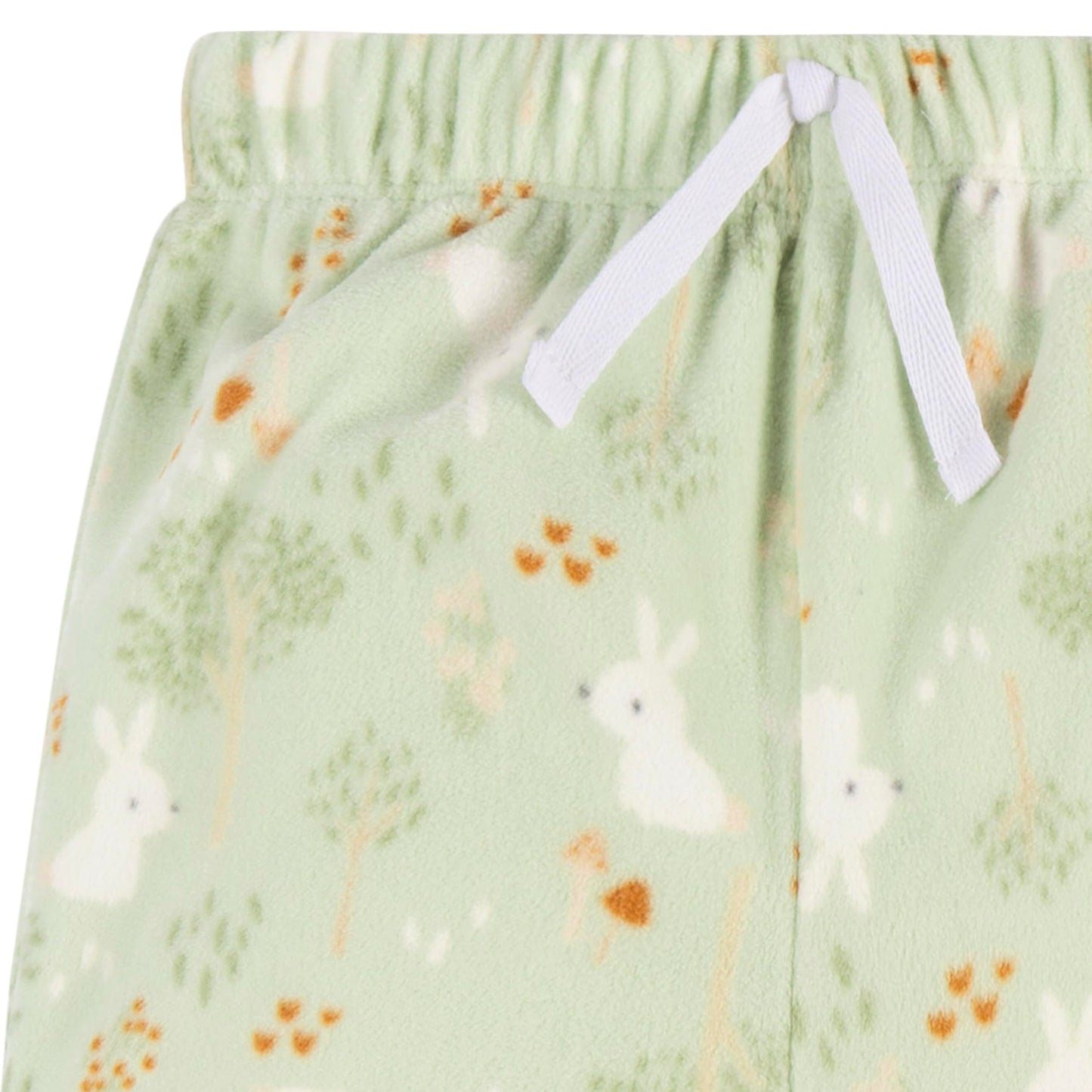 Gerber Baby Girl'S 2-Piece Fleece Pajamas Pants Set, Green Forrest