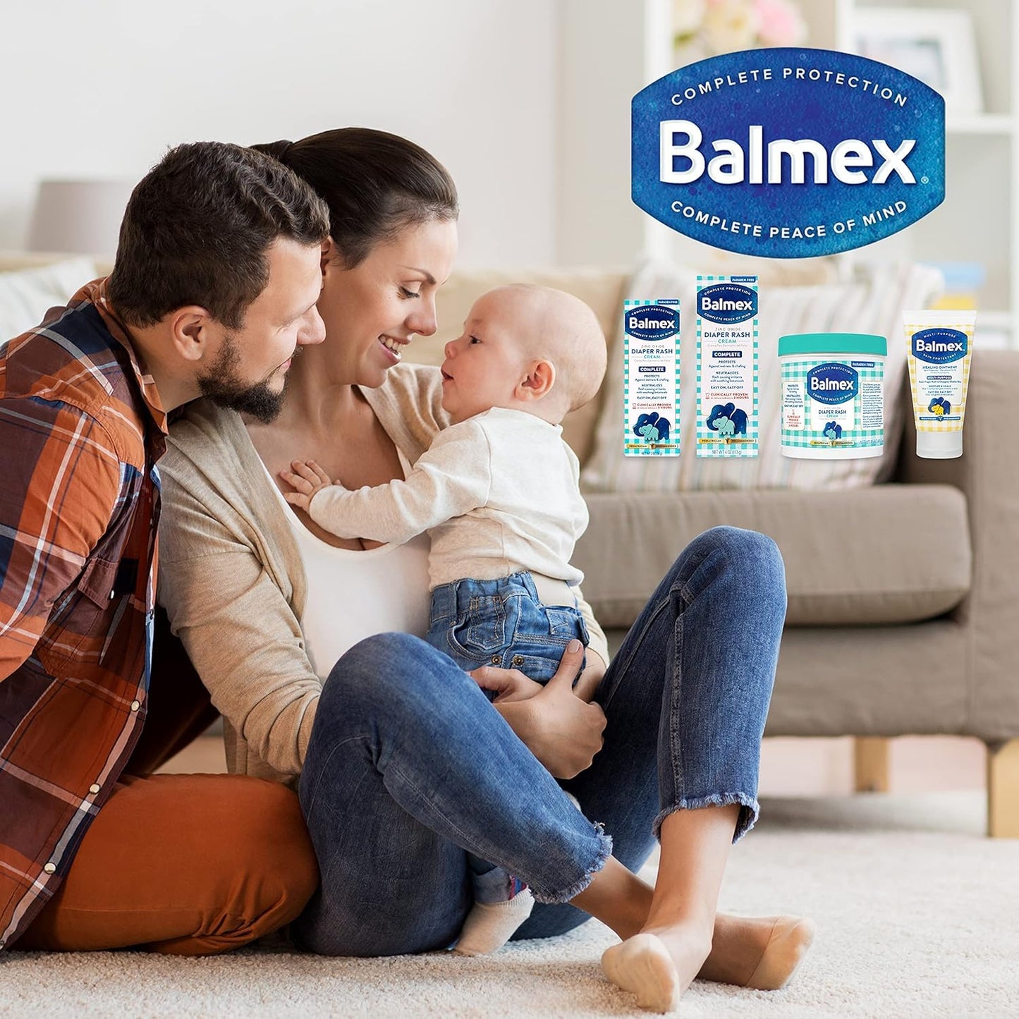 Balmex Diaper Rash Cream With Zinc Oxide 16 Oz (Pack Of 3)