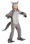 Fun Costumes Kid'S Grey Wolf Jumpsuit Costume, Forest Animal Halloween Outfit For Children