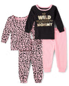 The Children'S Place,Baby Girls,And Toddler Long Sleeve Top And Pants Snug Fit 100% Cotton 2 Piece Pajama Set,Wild About Mommy/L