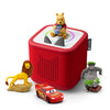 Toniebox 2 Audio Player Disney Bundle for Kids 3+ with Lightning McQueen, Simba, Winnie The Pooh, and Baloo - Sunset Red