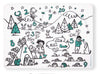 Modern-Twist 10 X 14 Reusable, Waterproof Coloring Mark-Mat Sheet For Kids, 100% Food-Grade Silicone, Pack Of 1, Numbers
