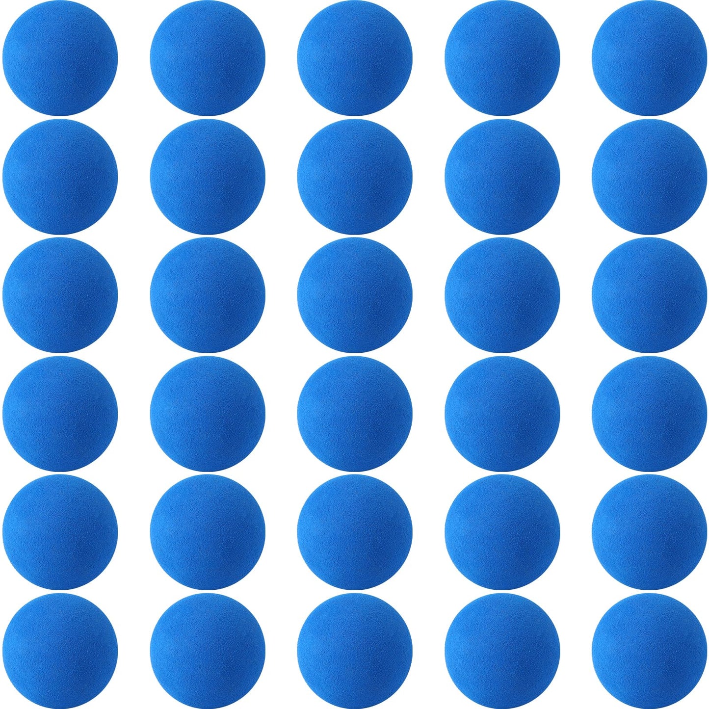 kymqlyw 30 Pcs Blue Mini Soft Foam Balls Assorted Play Balls Lightweight Mini Play Balls Sponge Ball for Crafts Birthday Party F