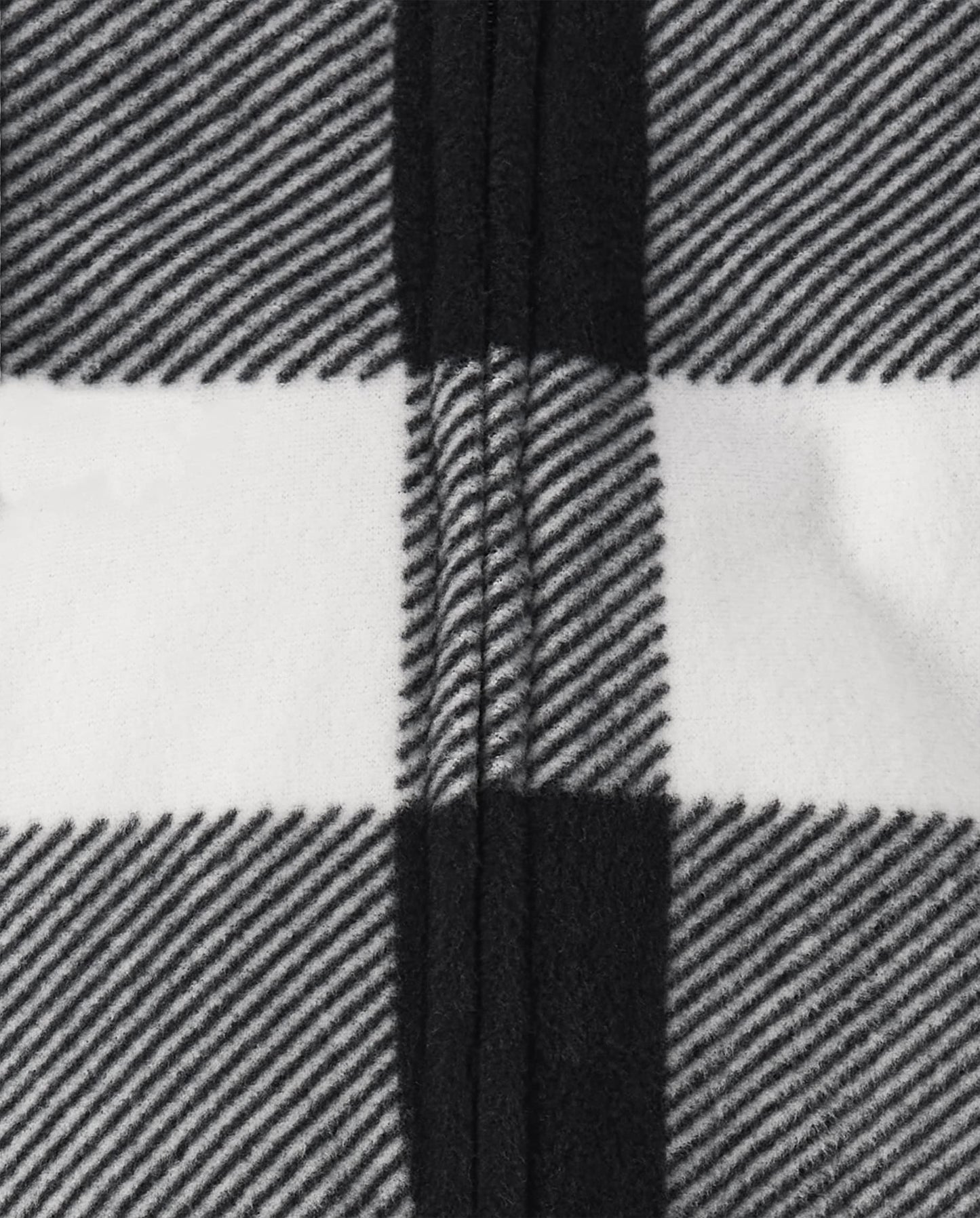 The Children'S Place Baby Toddler One Piece Family Matching, Holiday Pajama Sets, Fleece, Black/White Check, 2T