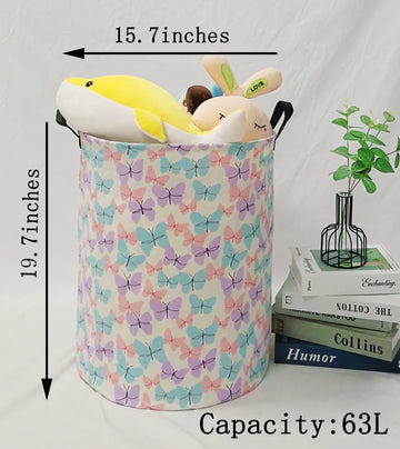 Maizmz Storage Bins Toys Box Kids Hamper Laundry Gift Basket Canvas Collapsible Organizer Bin For Home/Dorm/Kitchen/Pet/Office/C