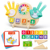 QEF Montessori Toys for 3 4 5 Year, Educational Math Manipulatives Number Counting Blocks for Kids, Preschool Learning Toys for