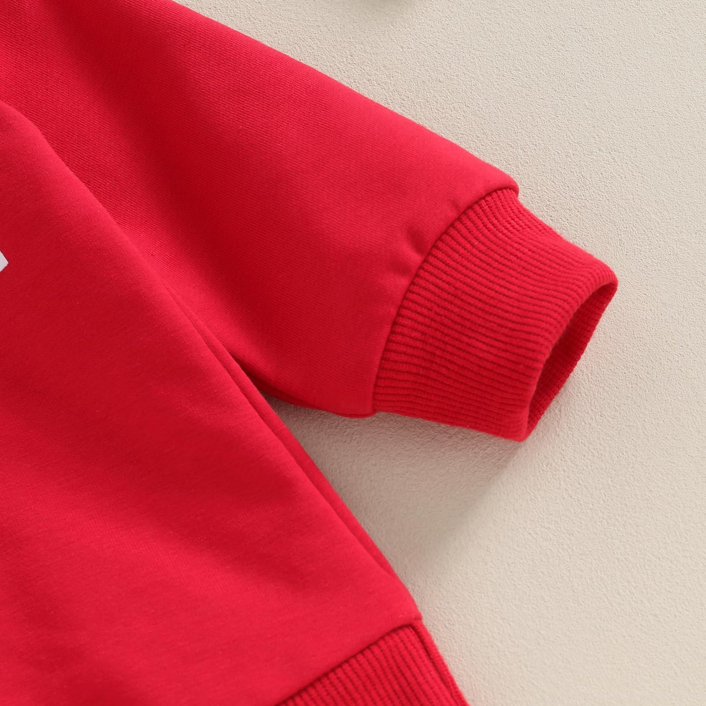 Toddler Baby Girl Valentines Outfit Daddy 'S Valentine Crewneck Sweatshirt Shirts Flare Pant Valentines Clothes (Red - Daddy'S