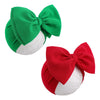 Yanjie Headbands - 7' Christmas Big Bows, Handmade Red And Green Hairbands For Newborn Toddler Infant, Hair Accessories Gifts F