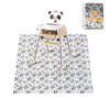 Chicmoments Toddlers 40 * 47 Inch Disposable Splat Mats, Panda Print Splash Mats For Under Highchair, 20 Sheets Waterproof & Lea