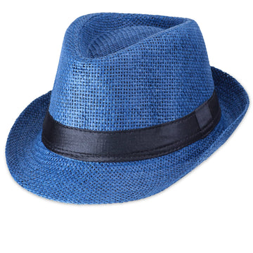 Beelittle 1920S Boys 52Cm Fedora Hat Suspenders Bow Tie Set Adjustable Y Back For 3-10 Years Old (F)