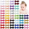 Yhxx Ylen 60 Pcs Hair Accessories - 2 Inch Fully Lined Non-Slip Bows For Babies, Toddlers And Newborns (30 Color Pairs)