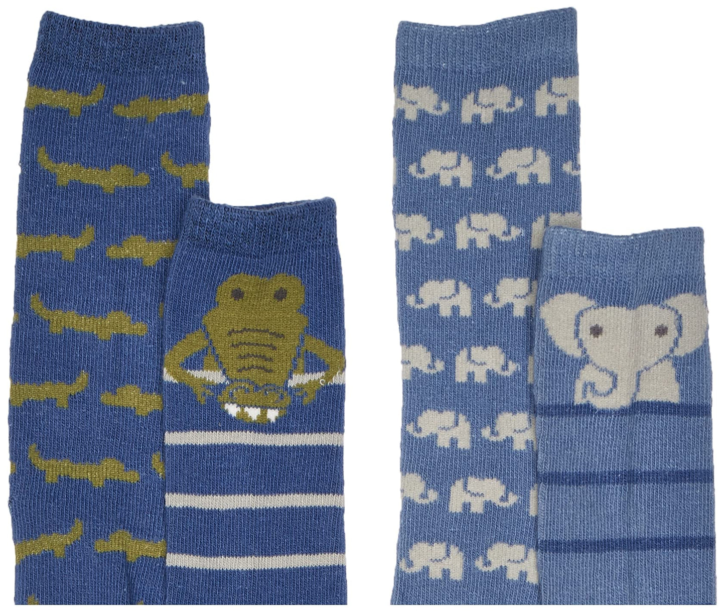 Hudson Baby Unisex Baby Cotton Rich Knee-High Socks, Safari Boy, 12-24 Months
