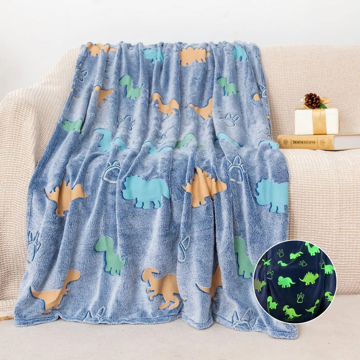 Tony Stark Big Size Glow In The Dark Blanket For Kids, 015 Years |200X152 Cm| Soft Flannel Fleece Throw, Cozy & Warm AllSeason