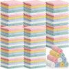 Newwiee 120 Pack Baby Washcloths 9 x 8 Inch Coral Fleece Baby Rags Microfiber Soft Small Towels Absorbent Wash Cloth for Newborn