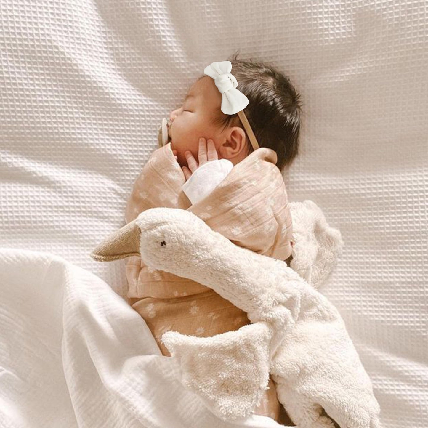 Niceye Baby Girl Bows And Headbands, Handmade Stretchy Nylon Hairbands Hair Bows For Newborn, Infant, Toddler - Soft Baby Hair A