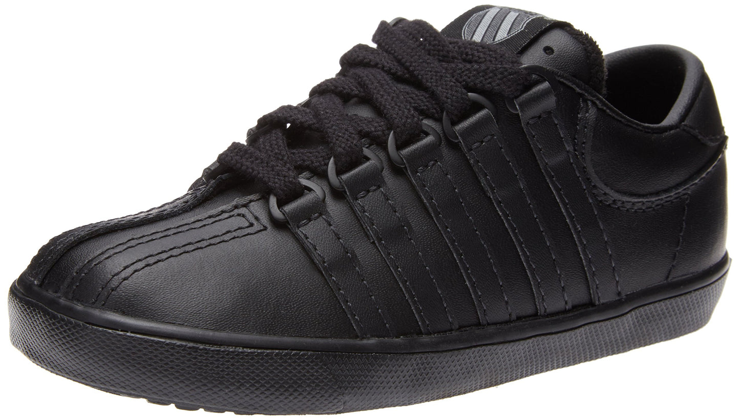 K-Swiss 201 Classic Tennis Shoe (Infant/Toddler),Black/Black,7 M US Toddler