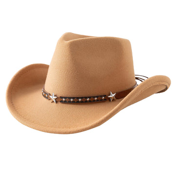 Jastore Toddler Baby Cowboy Hat Infant Baby Boys Girl Cowgirl Hats Kids Western Cowboy Hat (Us, Age, 18 Months, 4 Years, Camel)