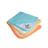 Catcub Ultra Soft Cotton Baby Hooded Towel Combo Pack Of 3 (Blue Ii Orange Ii Cream)