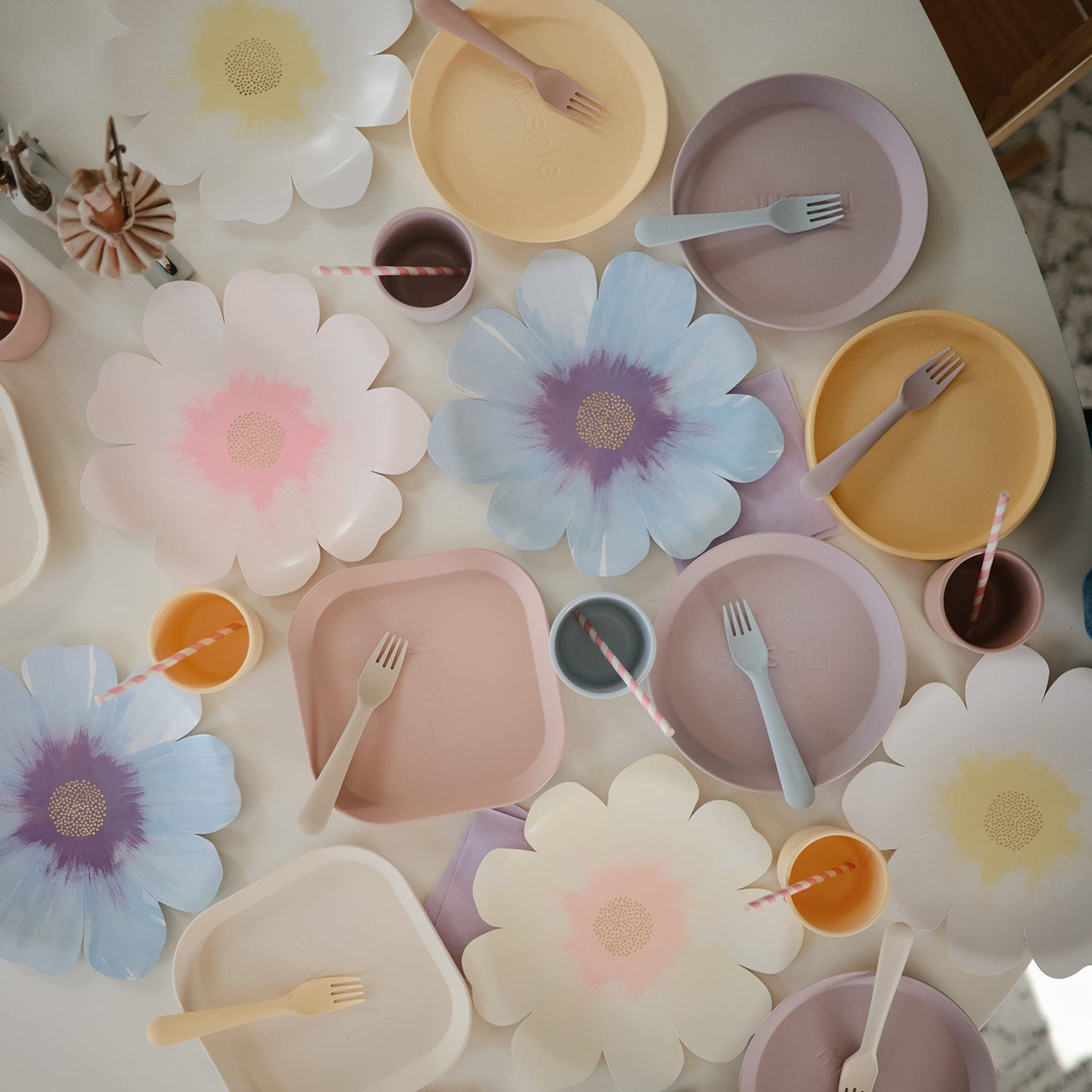 Mushie Dinnerware Cups For Kids | Made In Denmark, Set Of 2 (Powder Blue)