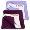 Oyo Baby Waterproof Baby Bed Protector Dry Sheets For New Born Babies | Reusable Mats | Cot & Bassinet Gift Pack (Gift Pack 2, P