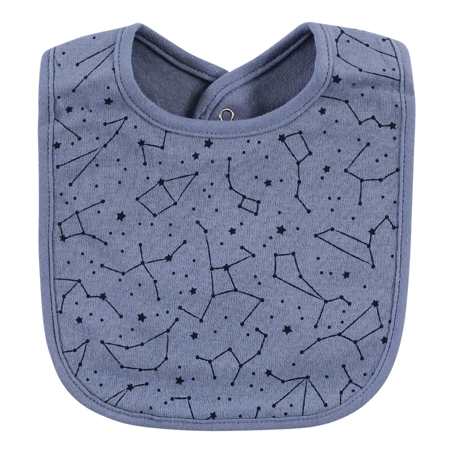 Hudson Baby Unisex Baby Cotton Bibs, Space, One Size