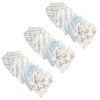 Touched By Nature Unisex Baby Organic Cotton Bandana Bibs, Teepee 12-Pack, 0-9 Months