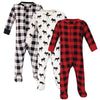 Hudson Baby Unisex Baby Cotton Sleep And Play, Moose, 3-6 Months
