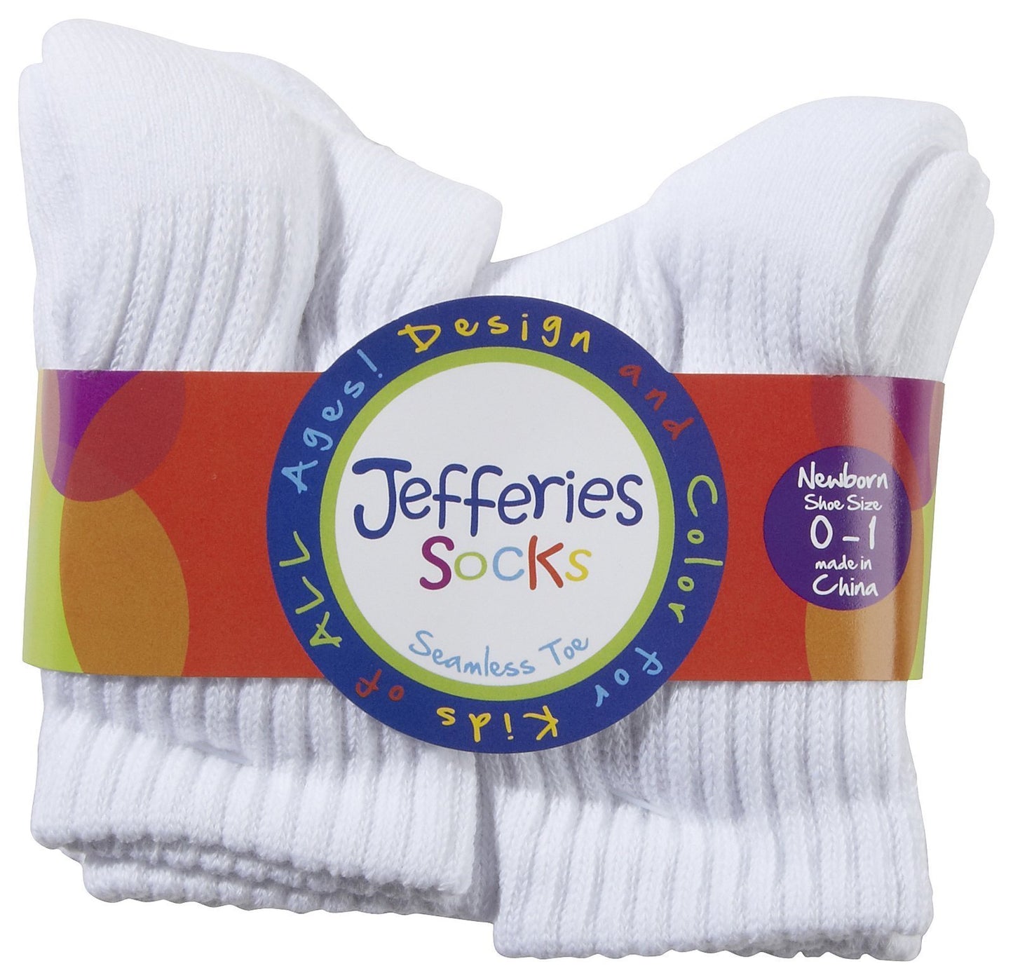 Jefferies Unisex Child Sport Crew 6 Pk - White - 9-1