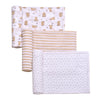 3 Pack Cotton Muslin Swaddle Blankets for Baby, 40 x 36, Lightweight, Breathable, Tan, (Little Me Bingle Bear)