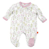 Magnetic Me Footie Pajamas Soft Modal Baby Girls Sleepwear Quick Magnetic Fastener Sleeper My Little Garden 9-12 Months