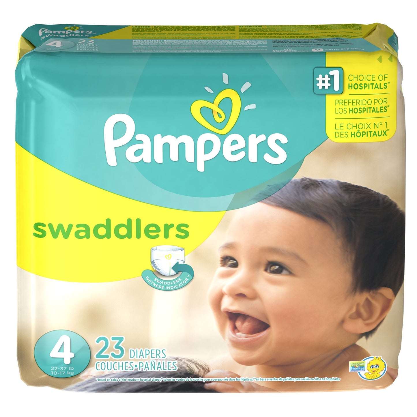 Pampers Swaddlers Diapers Size 4 - Jumbo Pack 23 Count