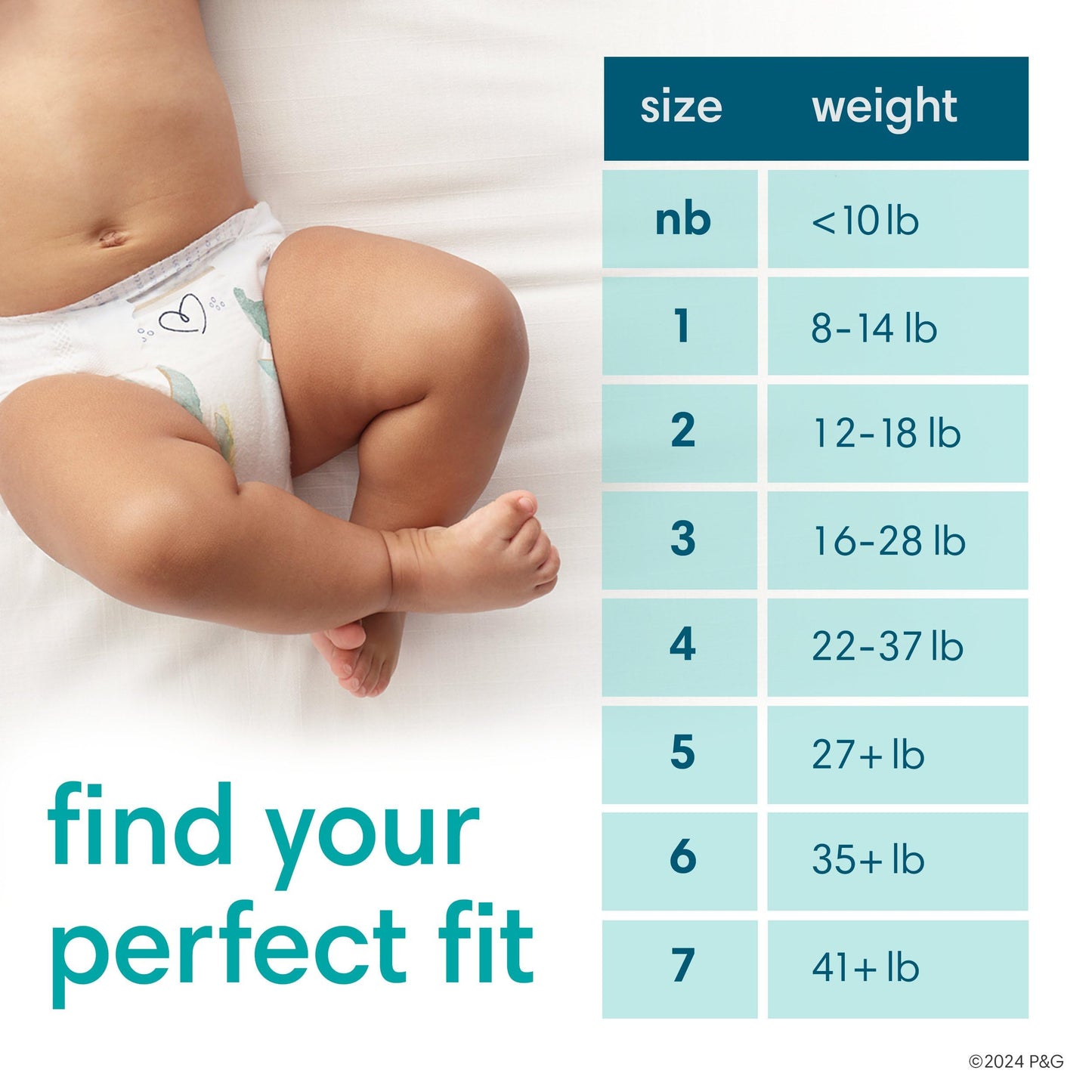 Pampers Baby Diapers - Pure Protection - Size 2, 186 Count, For Up To 100% Leakproof, Premium Plant-Based Skin Protection
