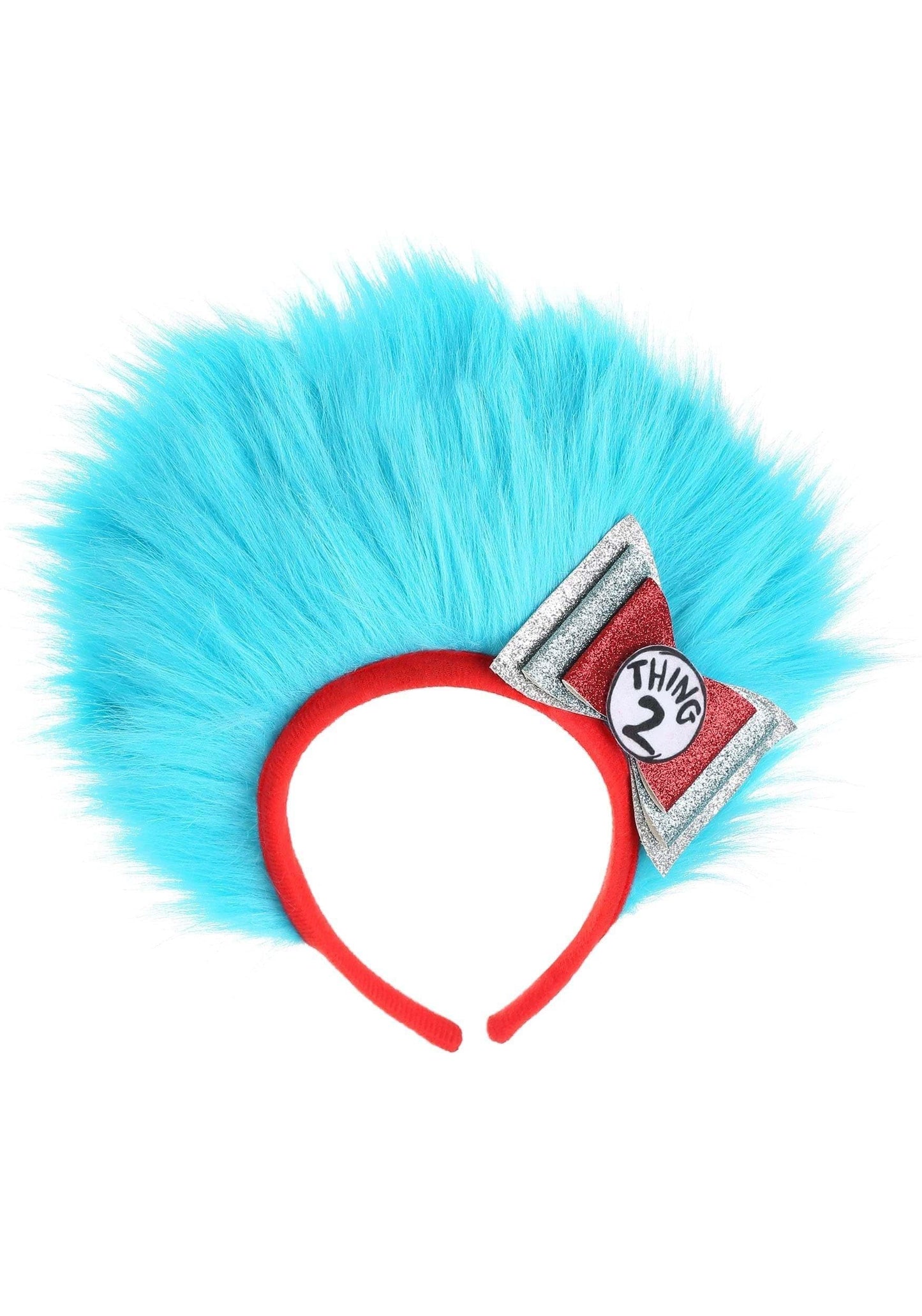 elope Dr. Seuss Cat in the Hat Thing 1 & Thing 2 Fuzzy Headband Standard - Blue