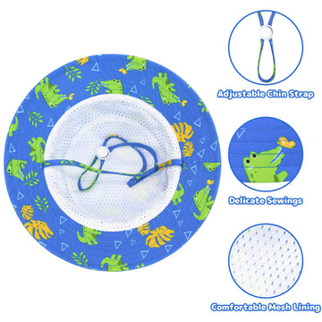 Toddler Sun Hats Boys 2T-4T Toddler Beach Hat Toddler Bucket Hats For Boys Sun Hat For Toddler Swim Hat Toddler Boy Hat