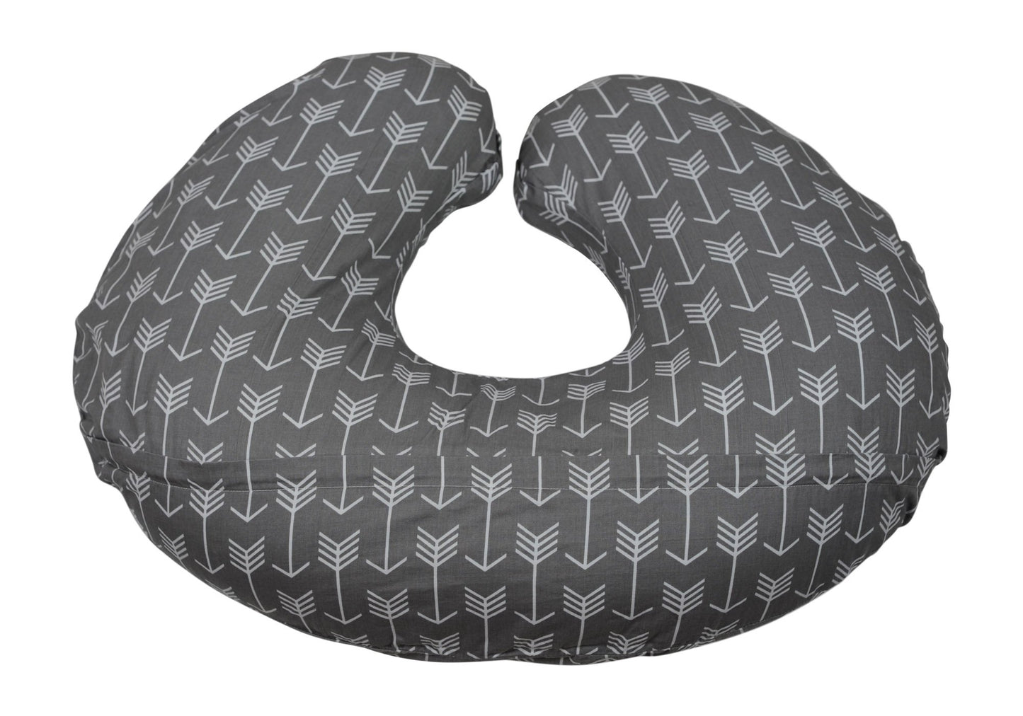 Adorology Nursing Pillow Slipcover, Gray Arrow Design, Maternity Breastfeeding Newborn Infant Feeding Cushion Cover Case, Baby S