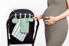 Ubbi On-The-Go Diapering Gift Set, Includes Changing Mat and Bag, Wipes Dispenser, Pacifier Holder and Bag Dispenser, Newborn Es